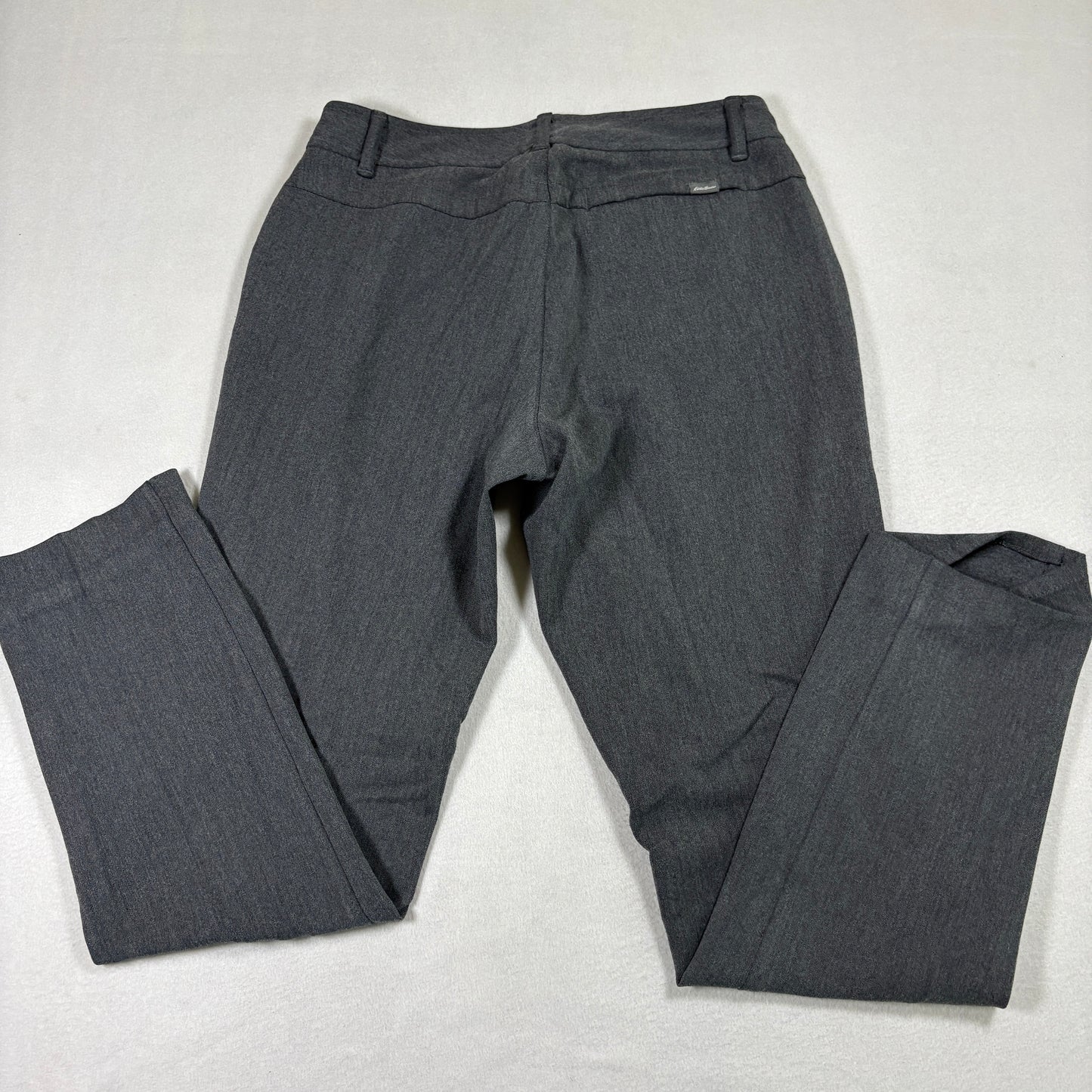 Eddie Bauer womens pants size 2 gray dress slacks straight leg career office