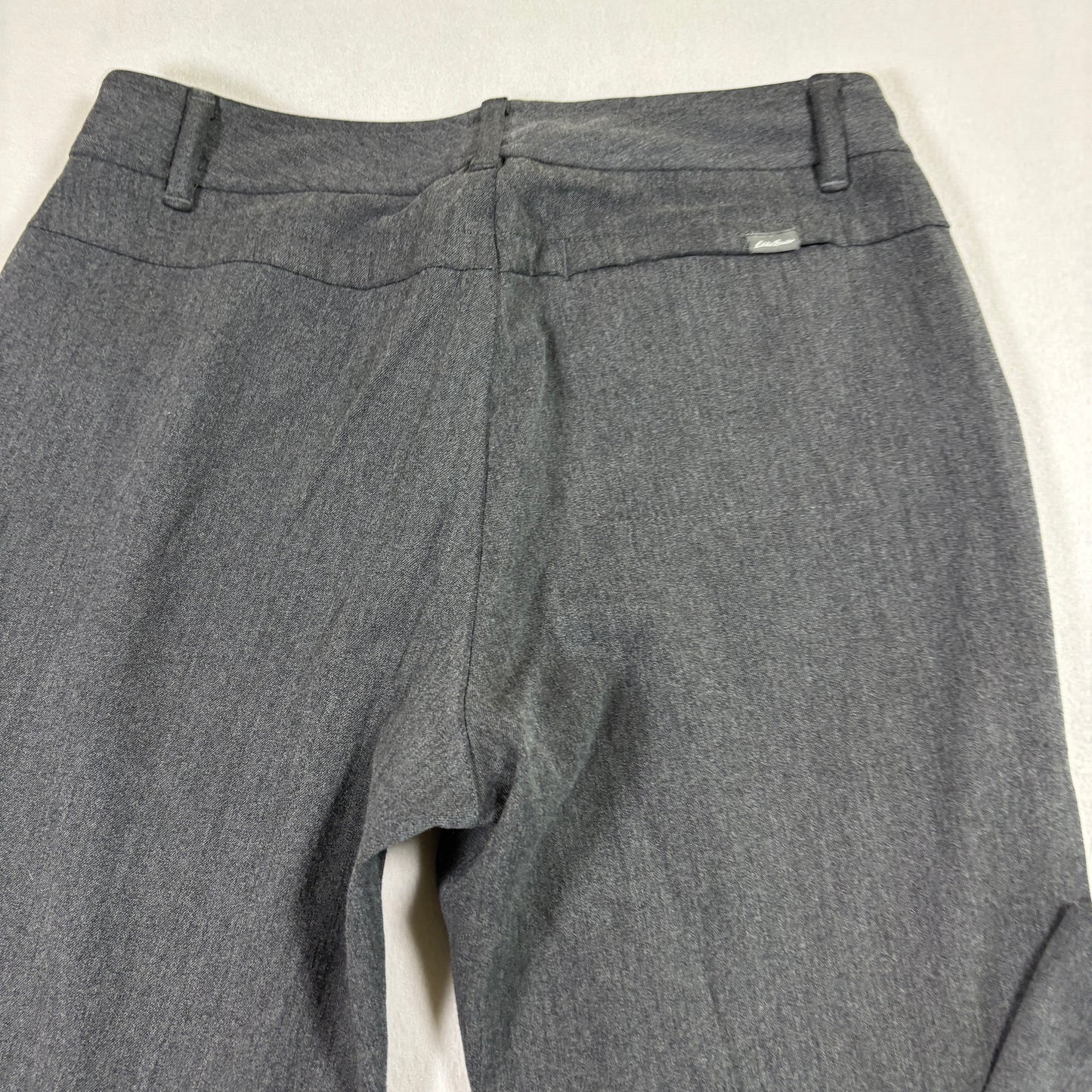 Eddie Bauer womens pants size 2 gray dress slacks straight leg career office