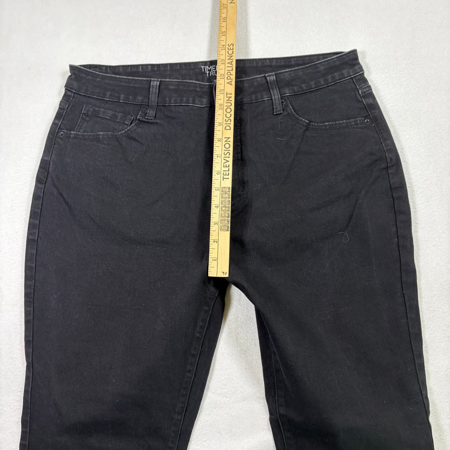 Time and Tru womens jeans 18 black high rise skinny stretch plus size Y2K grunge