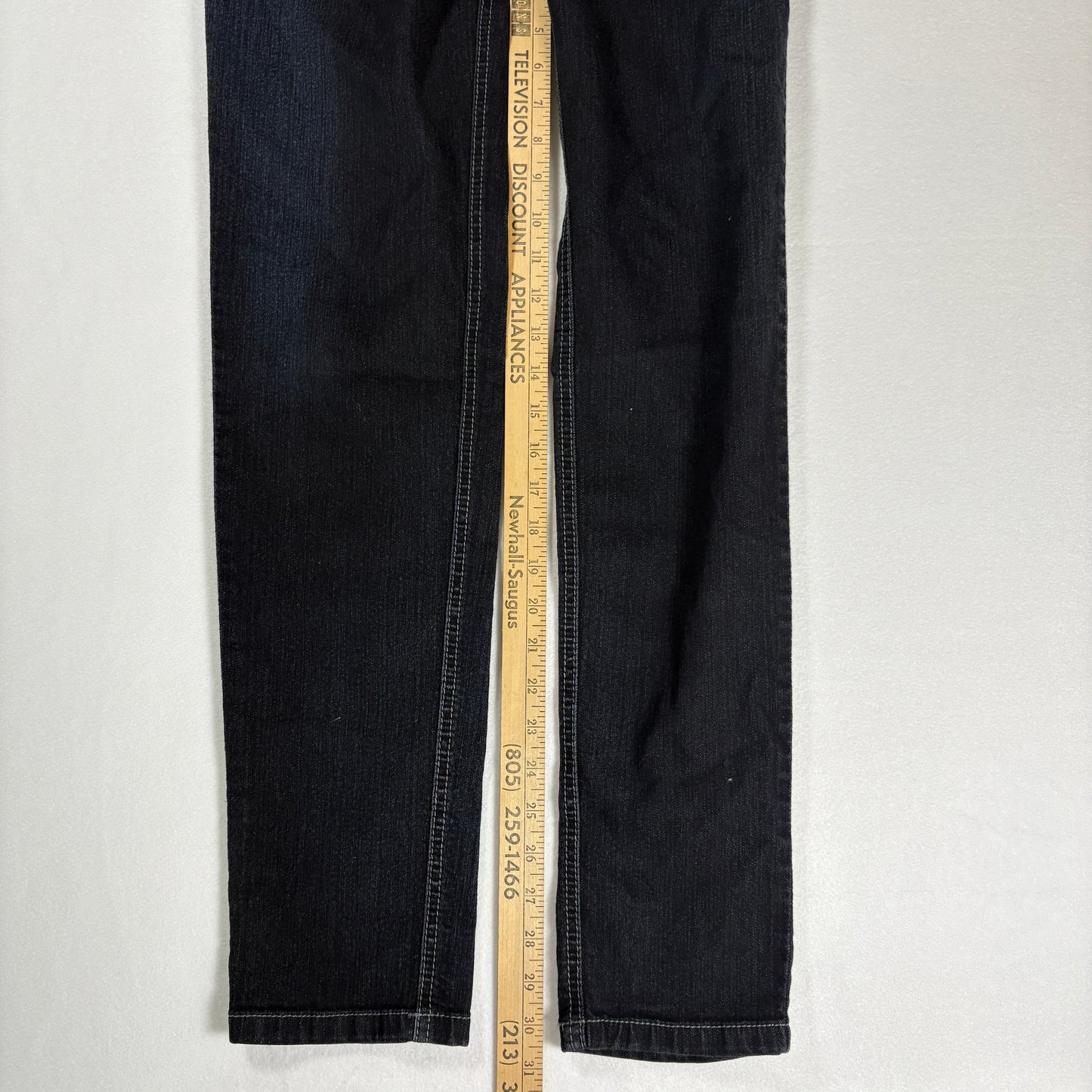 Colombian Jeans Women’s Black Denim Skinny Mid Rise Stretchy Dark Wash Pants