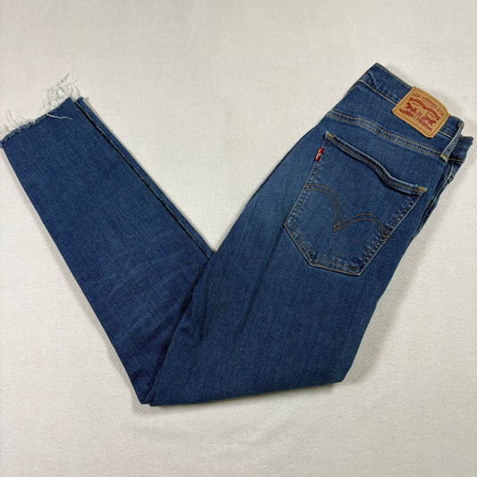 Levi’s Womens Mile High Super Skinny Jeans 29x30 Blue High Rise Stretch Y2K