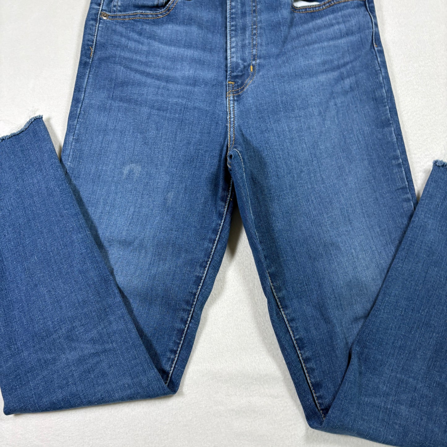 Levi’s Womens Mile High Super Skinny Jeans 29x30 Blue High Rise Stretch Y2K