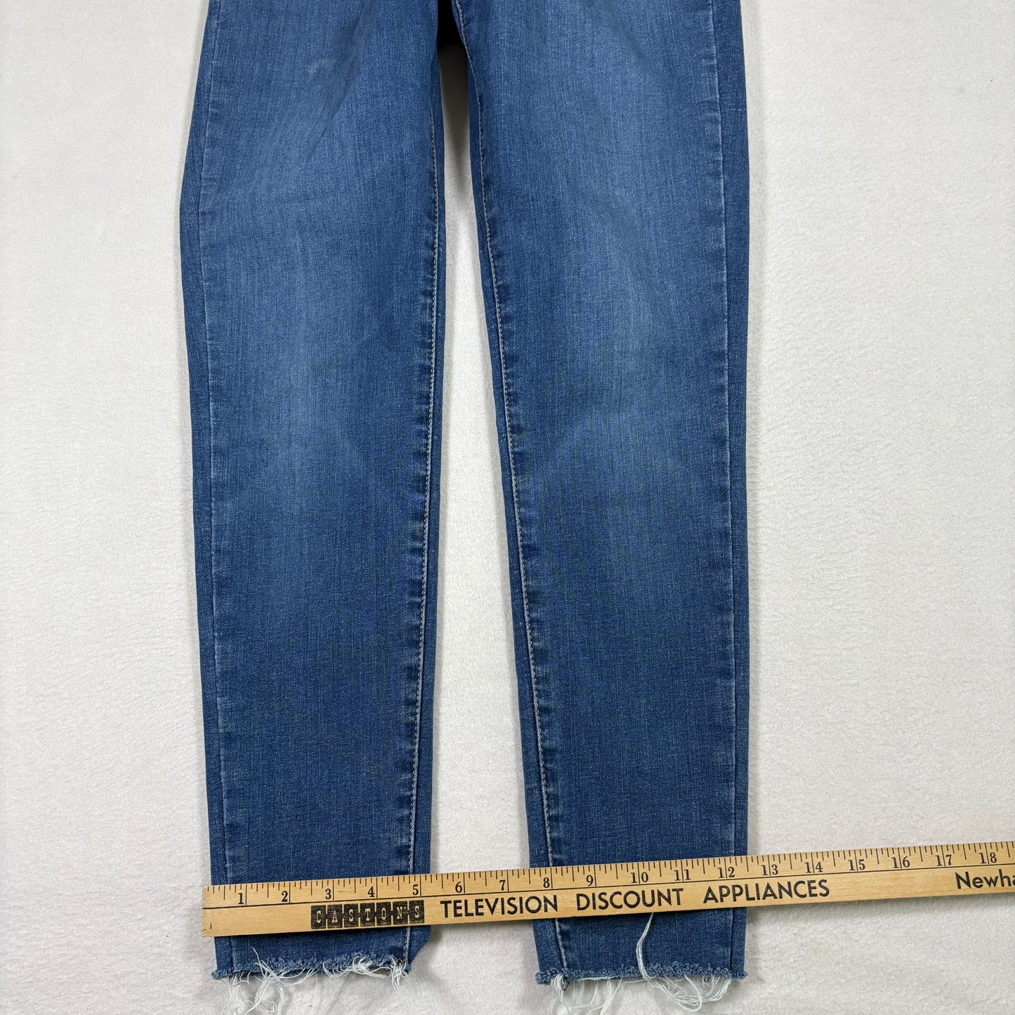 Levi’s Womens Mile High Super Skinny Jeans 29x30 Blue High Rise Stretch Y2K