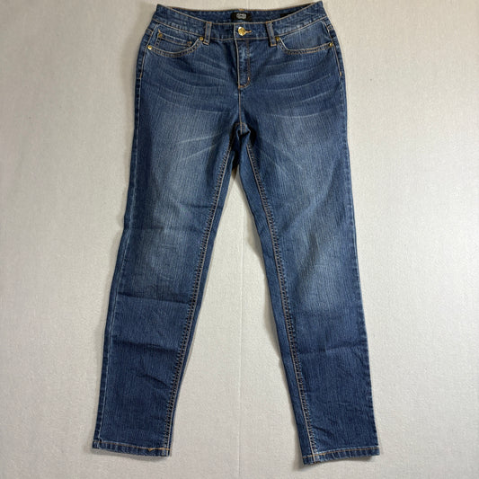 Jones New York Straight Leg Jeans Women’s 6P Fits Like 28x27 Blue Stretch
