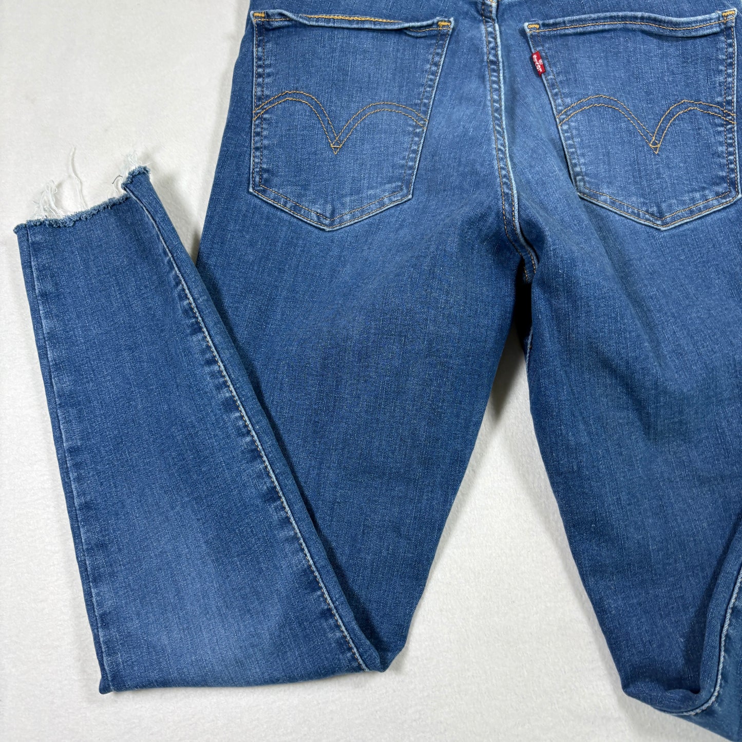 Levi’s Womens Mile High Super Skinny Jeans 29x30 Blue High Rise Stretch Y2K