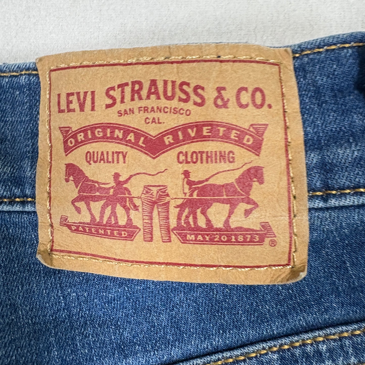 Levi’s Womens Mile High Super Skinny Jeans 29x30 Blue High Rise Stretch Y2K