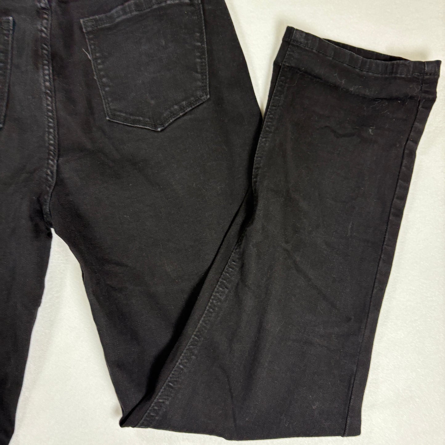 Legend Jeans Women’s 7 Black Distressed High Rise Stretch Denim Pants