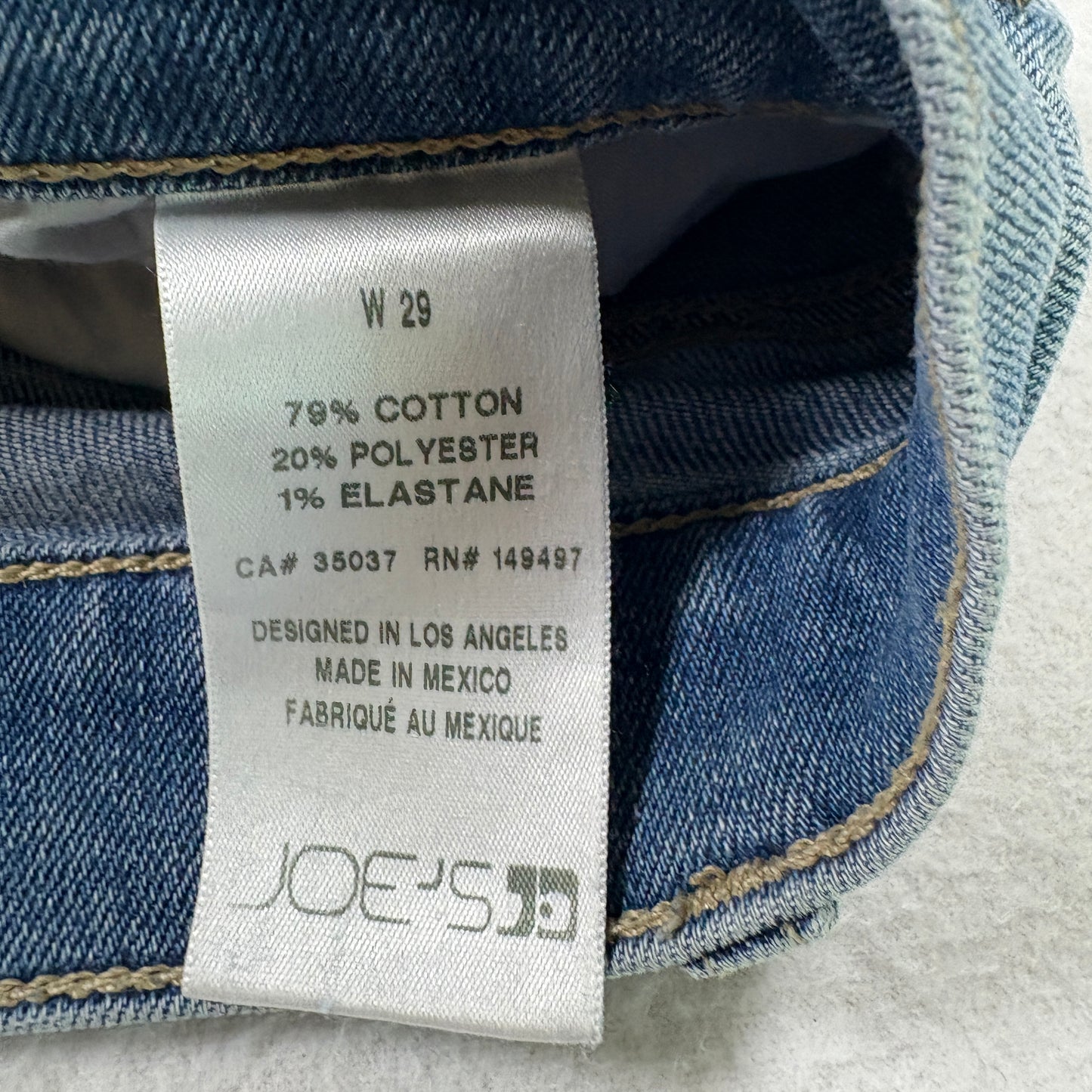 Joe’s Jeans Womens 29 Light Wash Skinny Denim High Rise Stretch Y2K Vintage