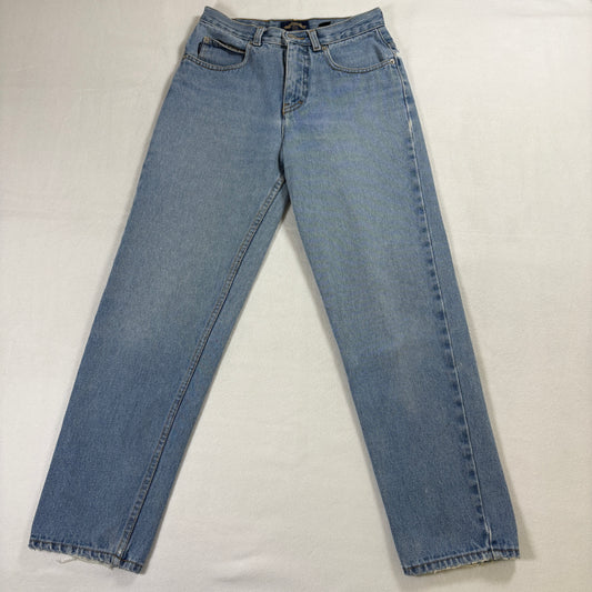 Capezio Jeans Womens Petite 0S Straight Leg Blue Denim Vintage 90s USA Rare OG