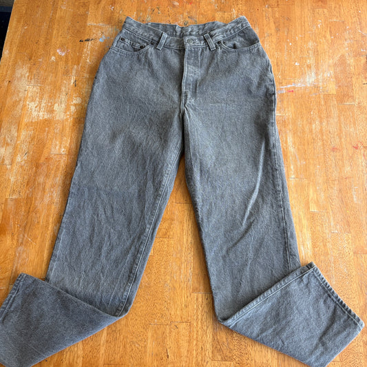 Levi’s 17501 Women’s 13 Gray USA Made Vintage 501 Straight Leg Denim Jeans Retro