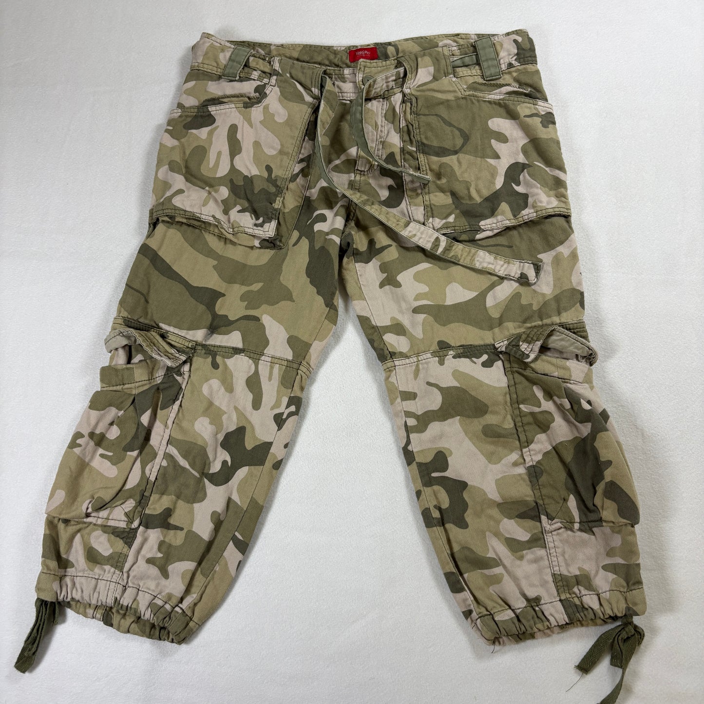 Mossimo Company Cargo Pants Womens 15 Camo Cropped Jogger Streetwear