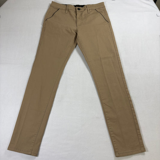Fried Denim Pants Mens 32x32 Slim Khaki Chino Stretch Casual Trousers