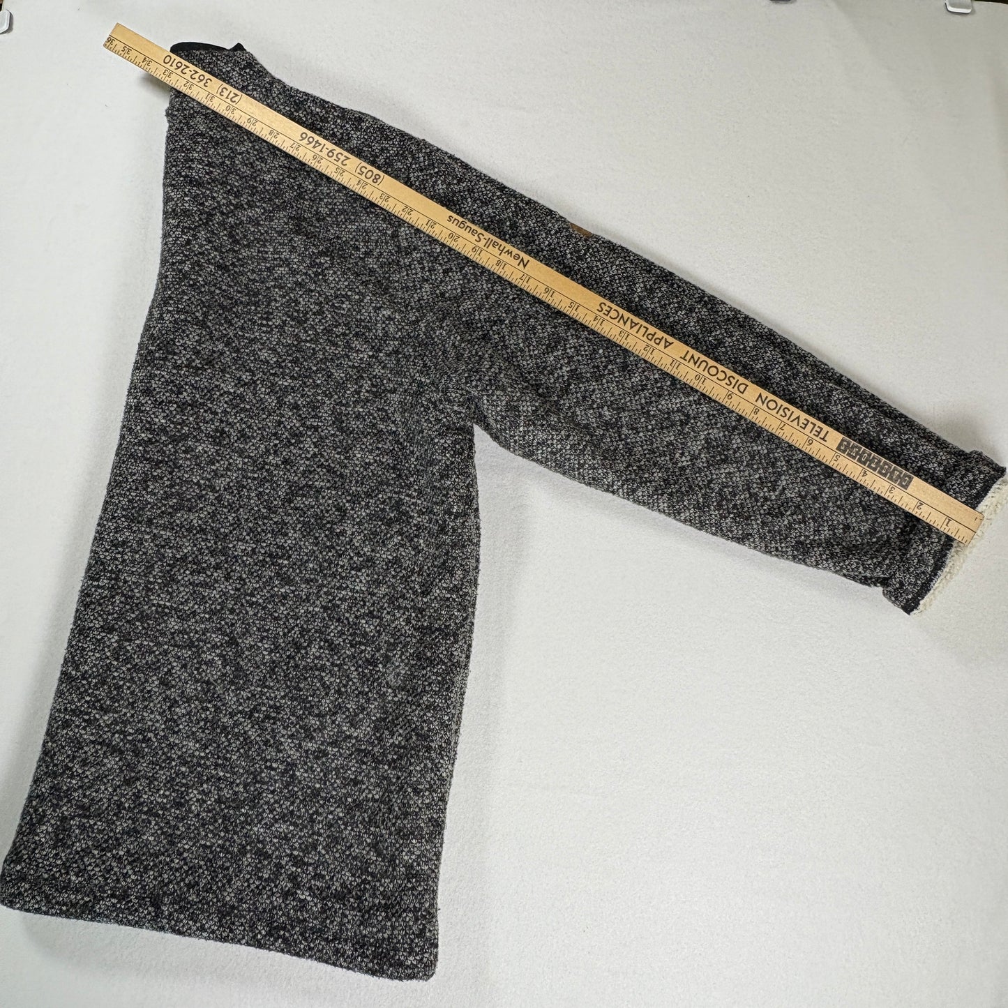 Orvis Men’s XXL Sherpa Fleece Quarter Zip Pullover Gray Black Sweater Jacket