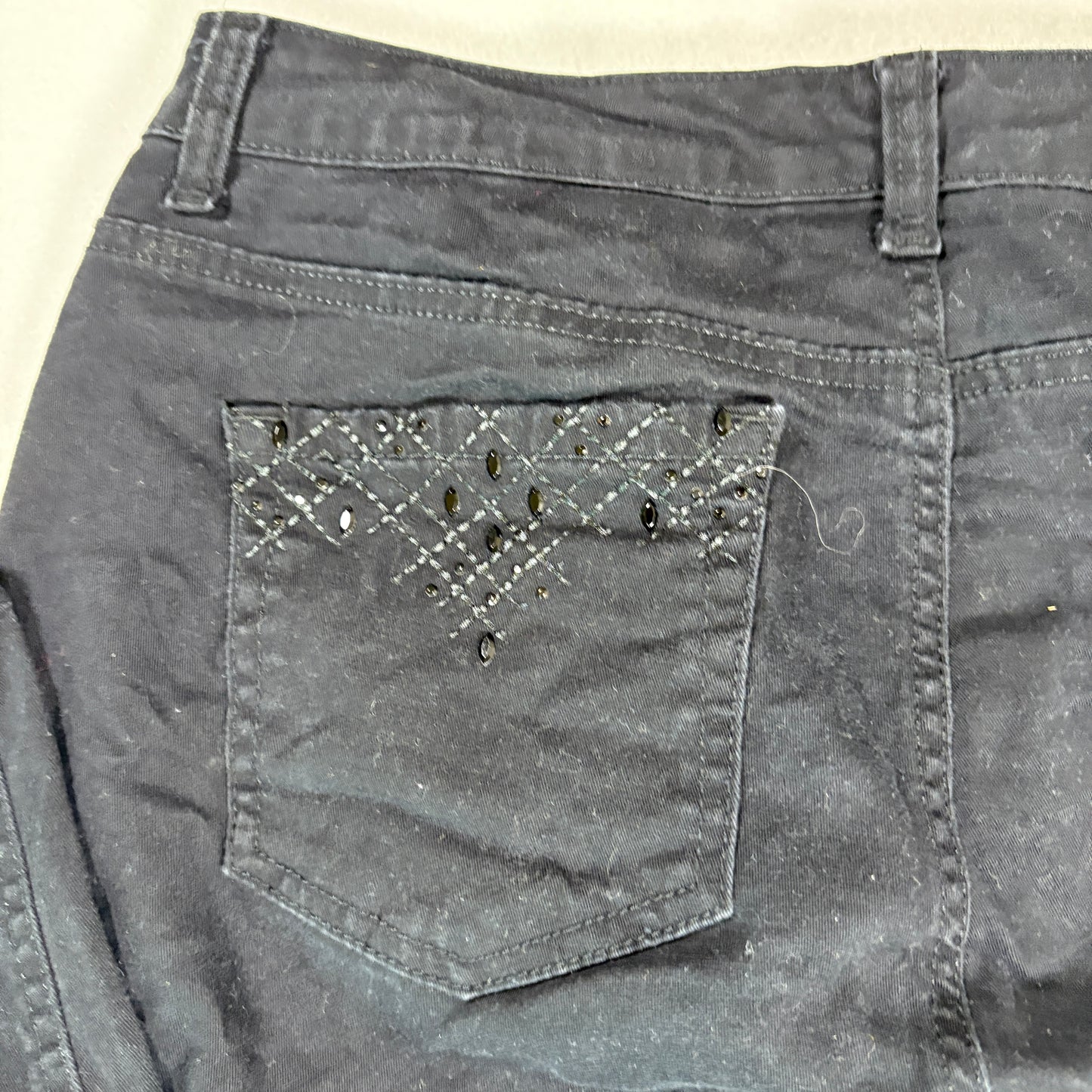 Laura Ashley Pants Women’s 14P Black Straight Leg Denim Jeans Petite