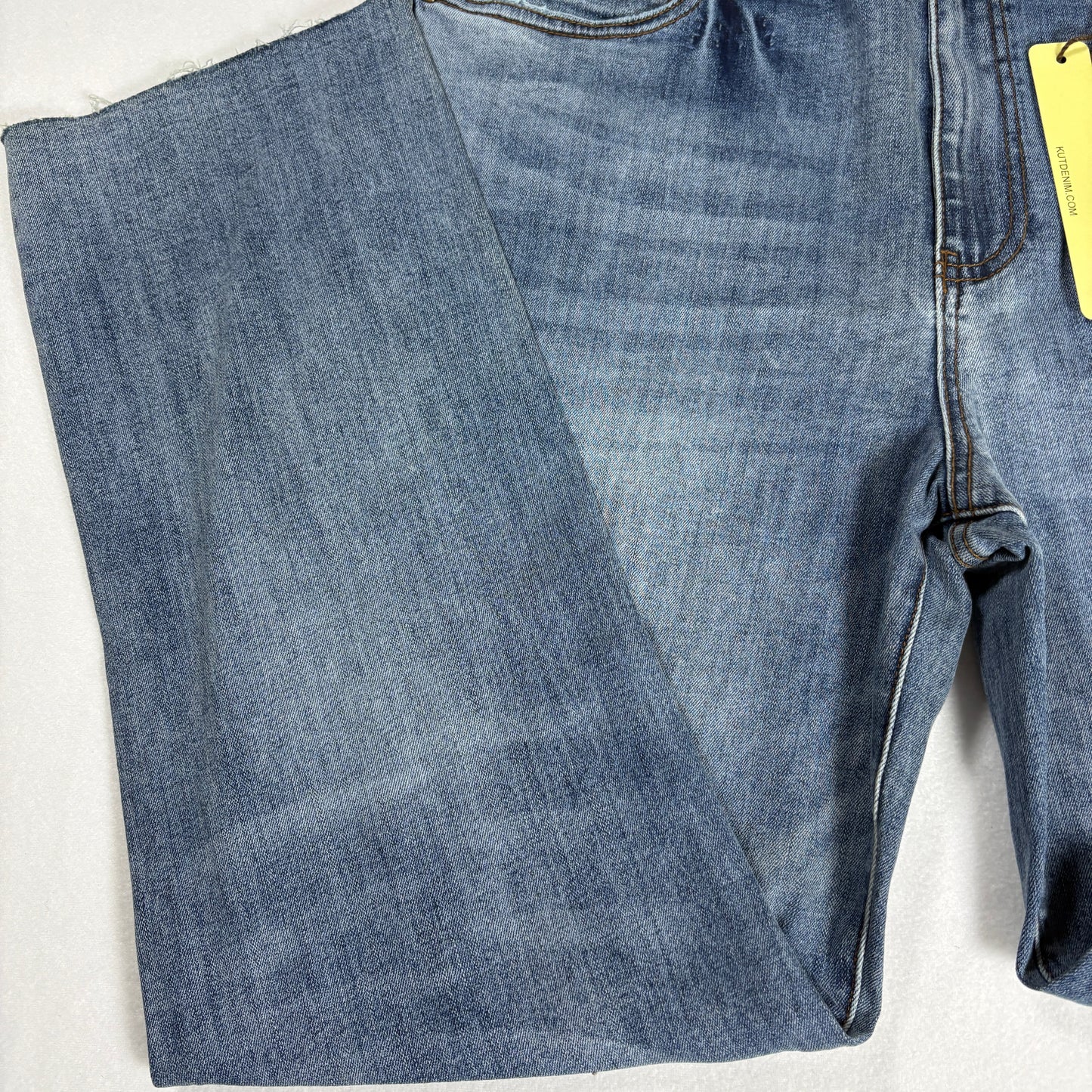 KUT from the Kloth Jeans Women’s 12 Katy High Rise Straight Leg Ankle Blue NWT