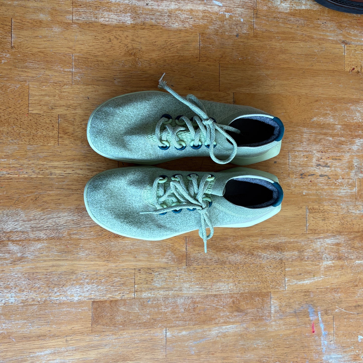 Allbirds Wool Runners Women’s 10.5 Green Lace Up Comfort Walking Shoes Sneaker