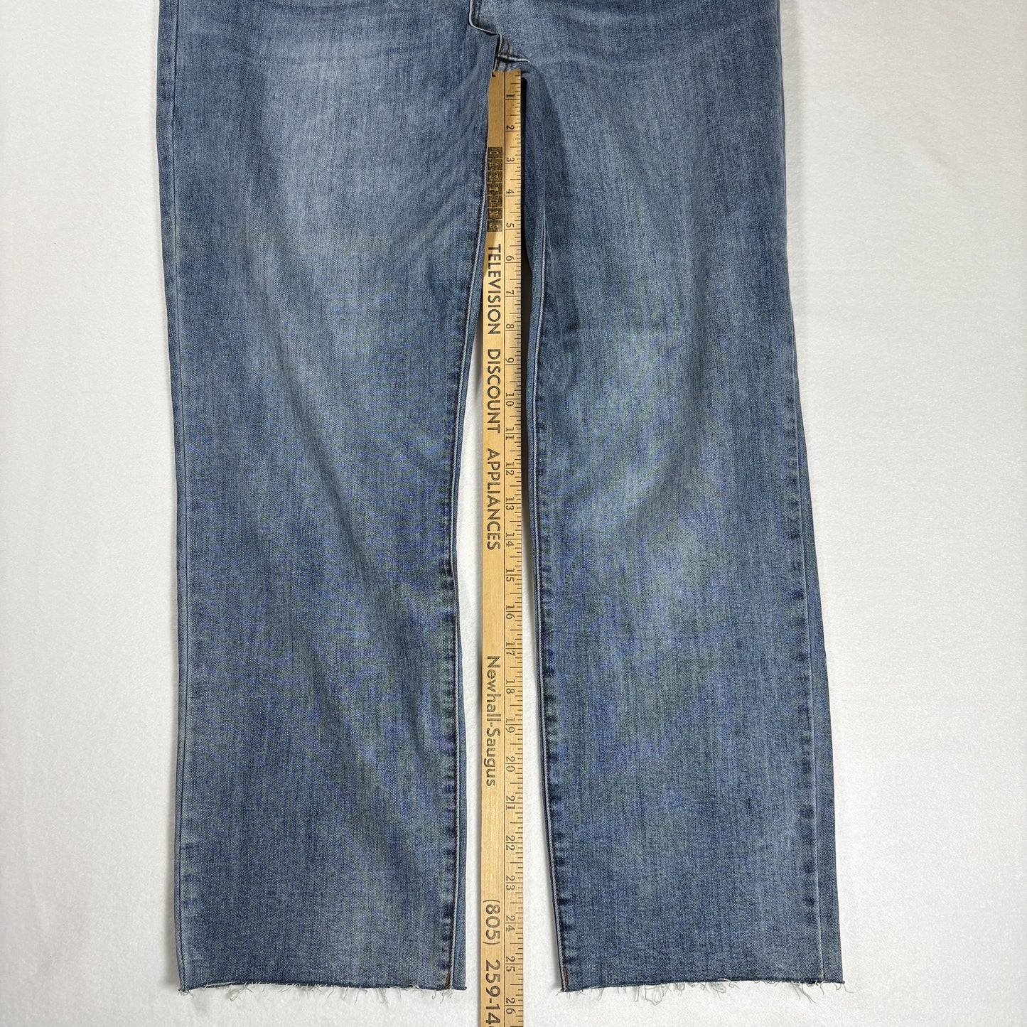 KUT from the Kloth Jeans Women’s 12 Katy High Rise Straight Leg Ankle Blue NWT