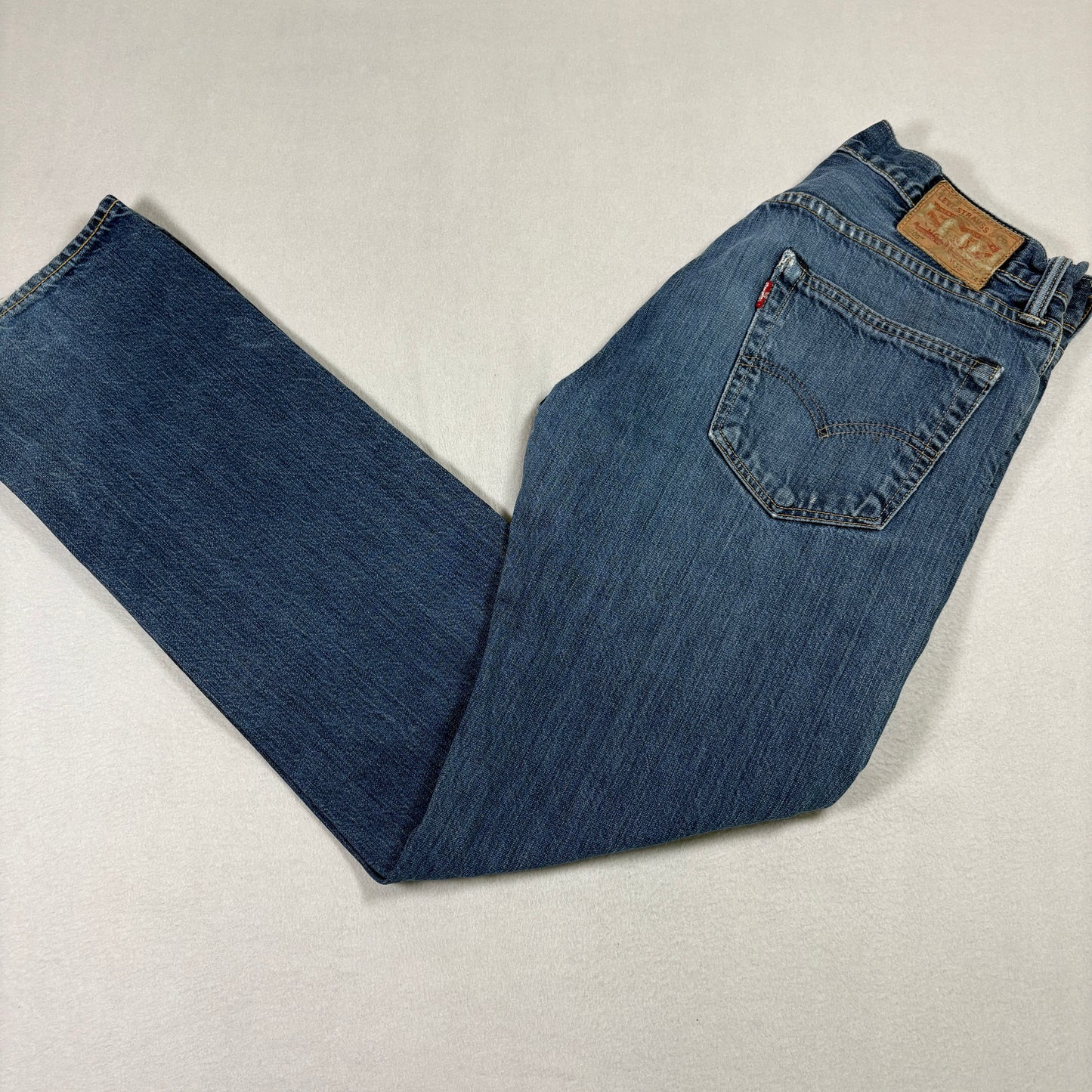 Levi’s Mens 505 Jeans 33x34 Blue Straight Leg Denim Vintage Y2K Workwear