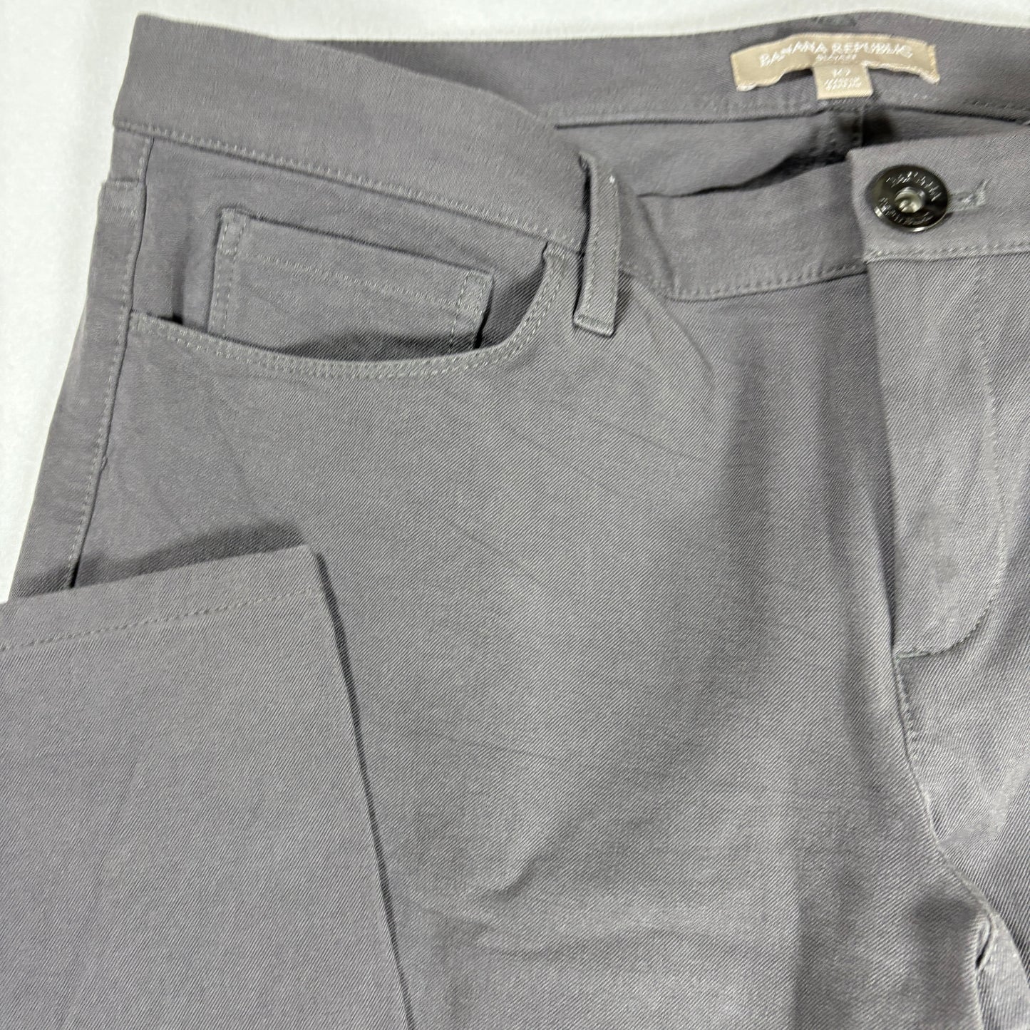Banana Republic Sloan Pants Women’s 10 Gray Slim Straight Work Career Stretch