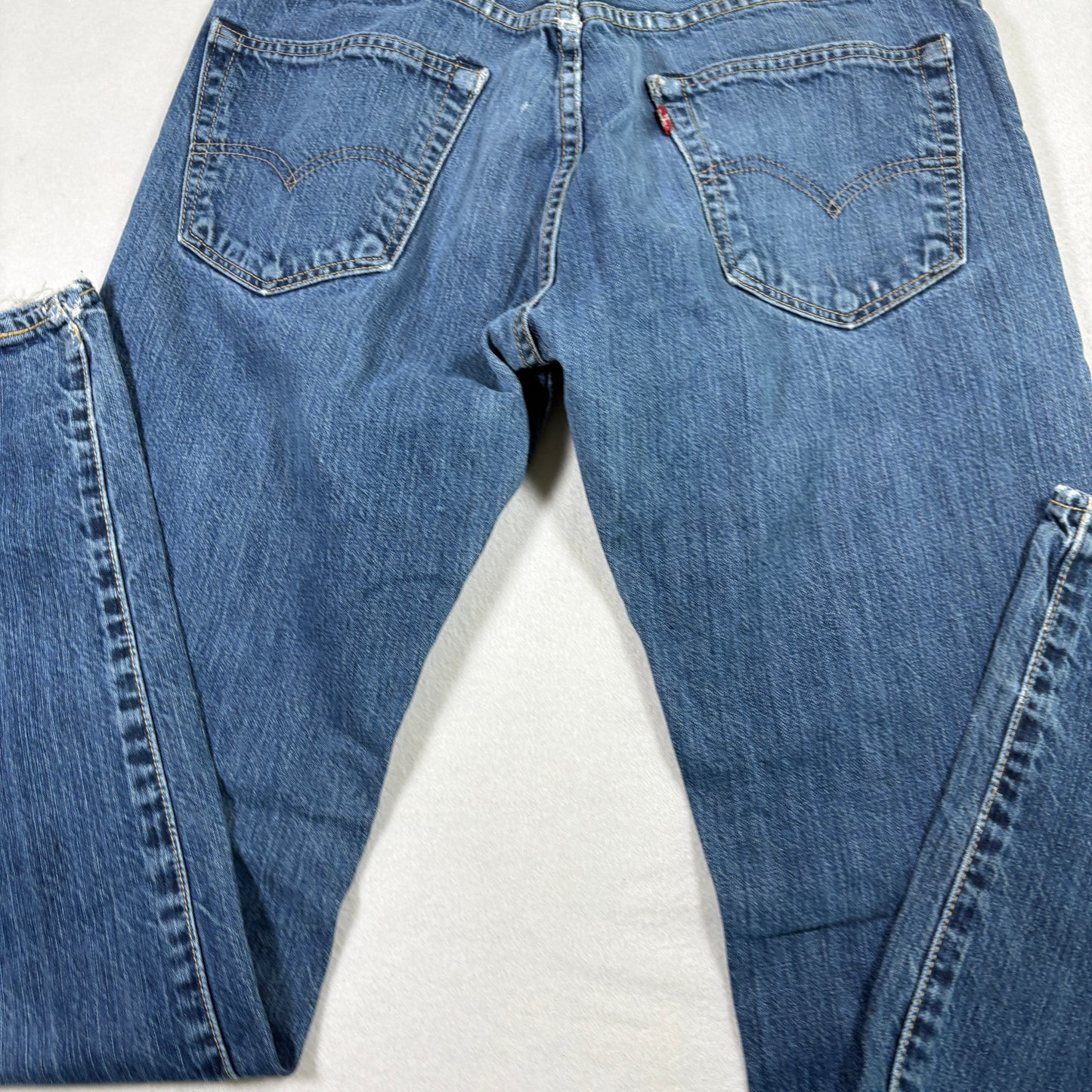 Levi’s Mens 505 Jeans 33x34 Blue Straight Leg Denim Vintage Y2K Workwear