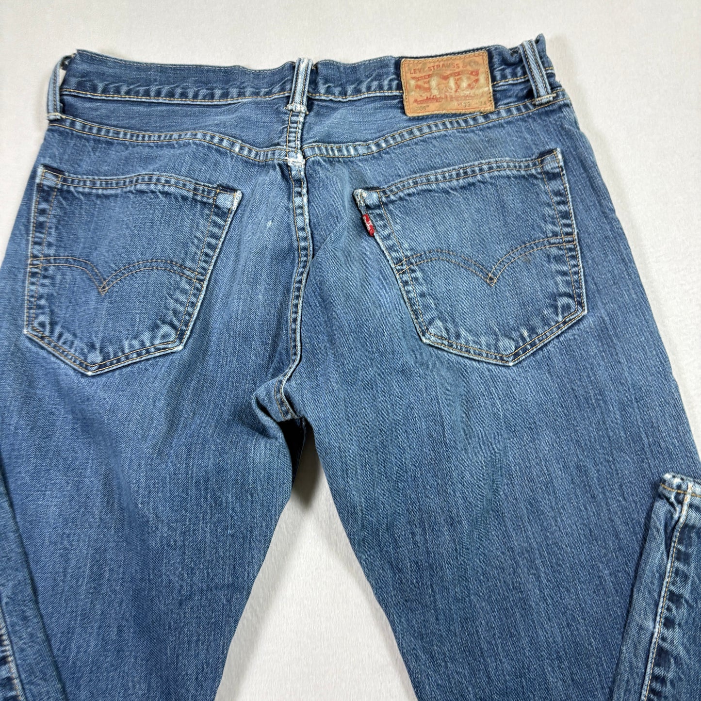 Levi’s Mens 505 Jeans 33x34 Blue Straight Leg Denim Vintage Y2K Workwear