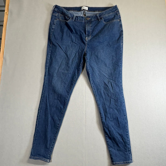Rebel Wilson Rebel Angels Skinny Jeans Womens 18W Fits Like 34x28 Blue Denim