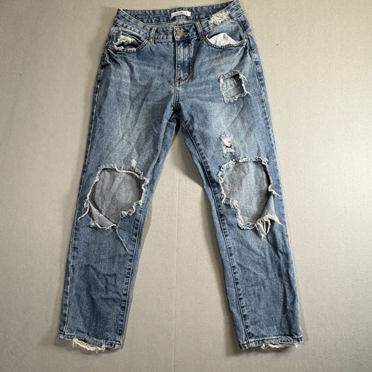 Distressed Baggy Skater Jeans Estudio S Size 5 Fits Like 28x26 Y2K Grunge