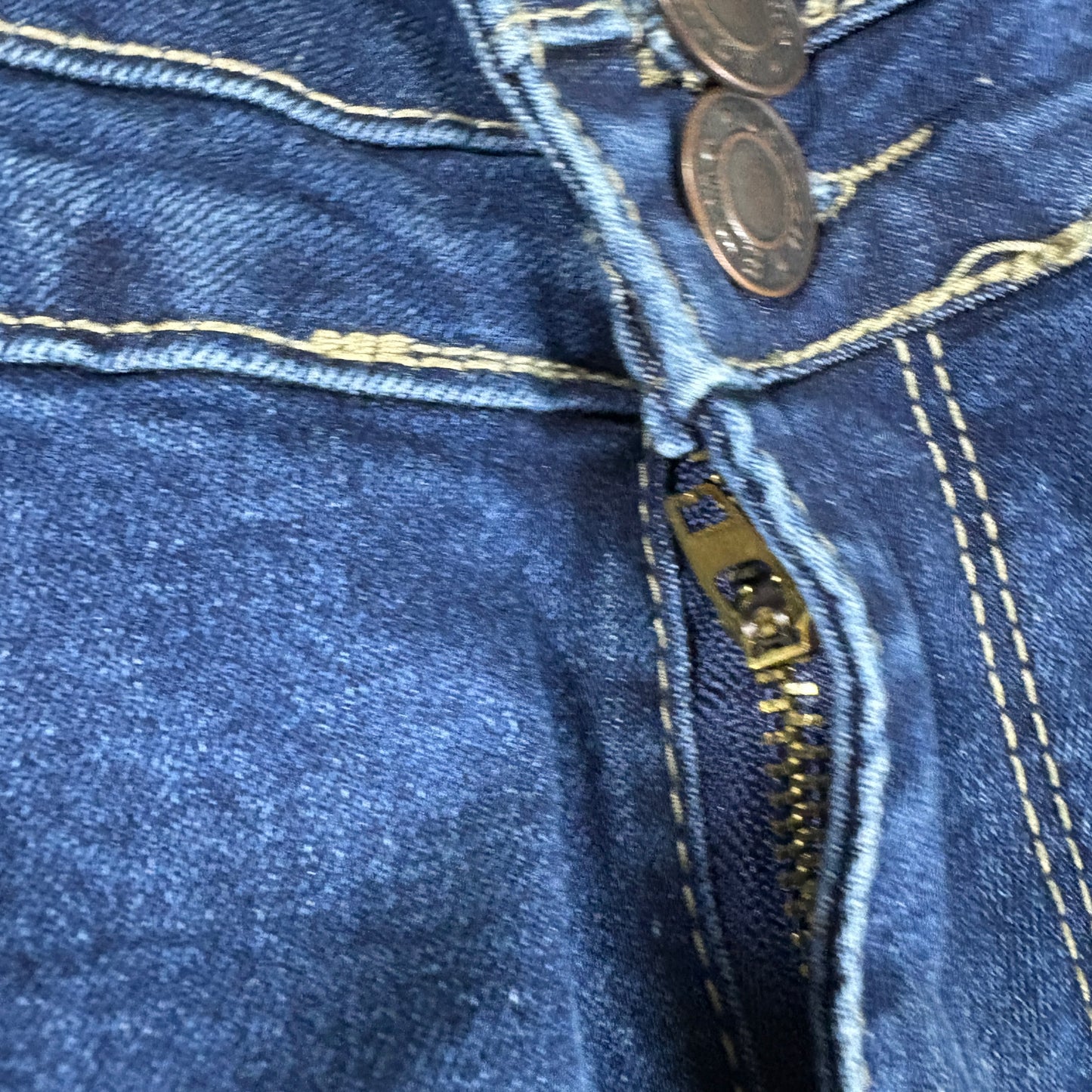 Emme Jordan Denim Jeans Women’s 15 Dark Wash Skinny Mid Rise Stretch Triple Button