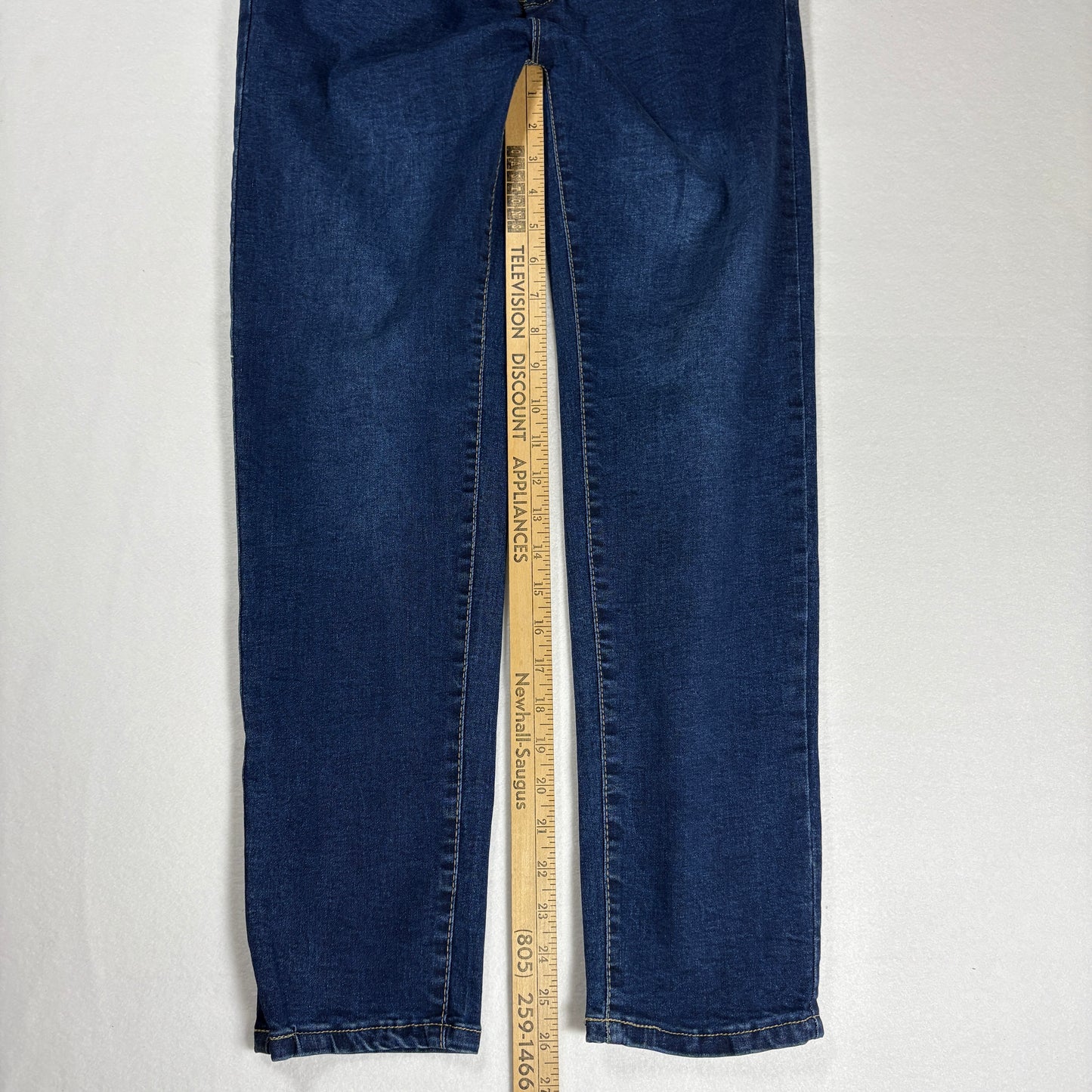 Emme Jordan Denim Jeans Women’s 15 Dark Wash Skinny Mid Rise Stretch Triple Button