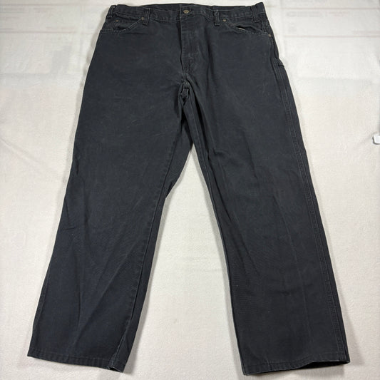 Dickies Jeans Mens Black Carpenter Pants Straight Fit Workwear Utility 38x30