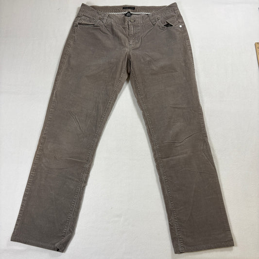 New York Company Pants Womens Size 8 Taupe Corduroy Stretch Casual Y2K Vintage Y