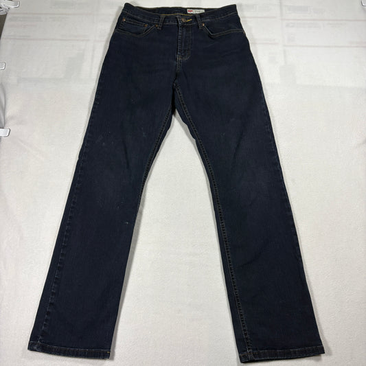 Wrangler Jeans Mens 30x32 Straight Fit Dark Wash Stretch Denim Classic Style