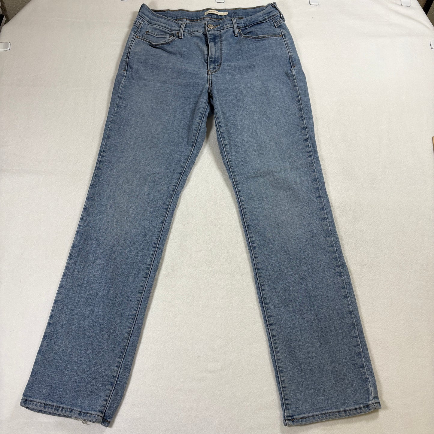 Levis 505 Jeans Womens Size 12 W31 L32 Blue Straight Leg Vintage Denim Y2K Fit X