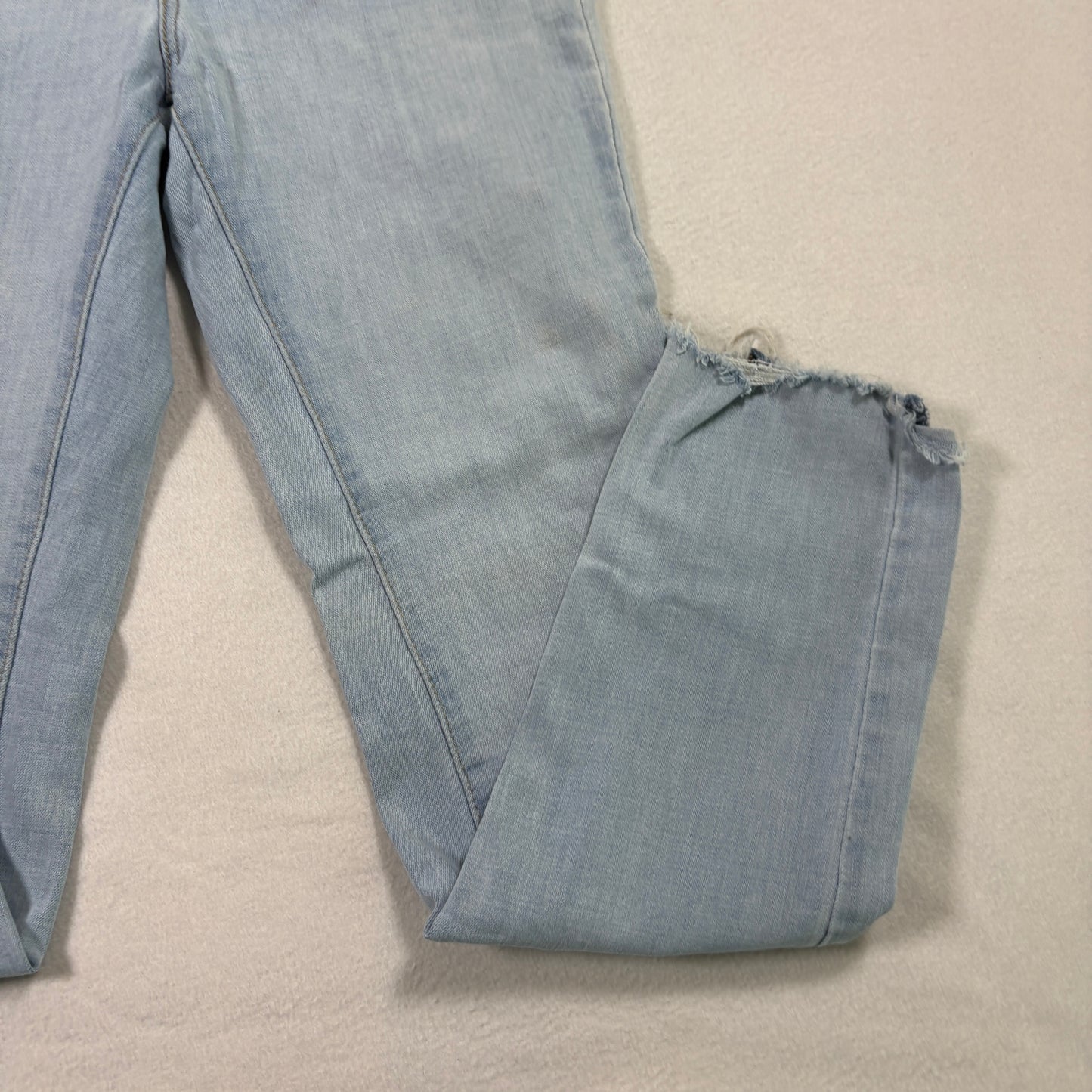 Levi’s Womens 724 High Rise Straight Jeans 29 Light Wash Distressed Y2K Grunge