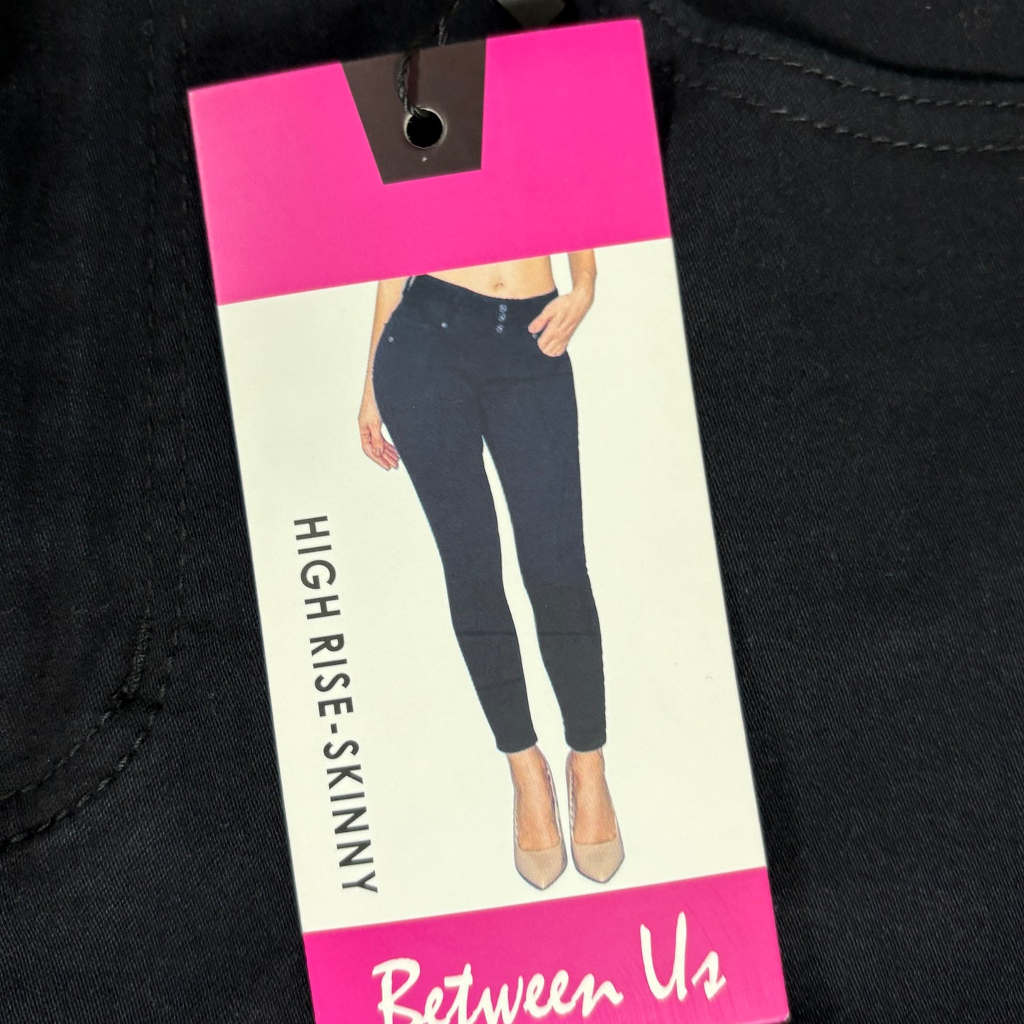 Between Us Women’s 15 Black Skinny Jeans High Rise Stretch Denim Pants NWT