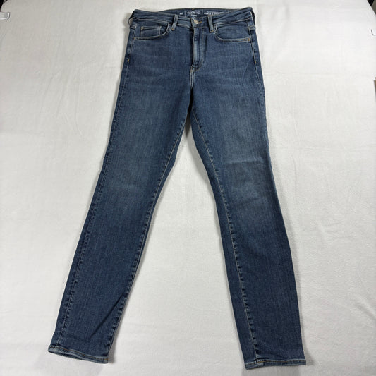 &Denim Jeans Womens Size M Blue Skinny Stretch Denim Y2K 90s Casual Fit Street
