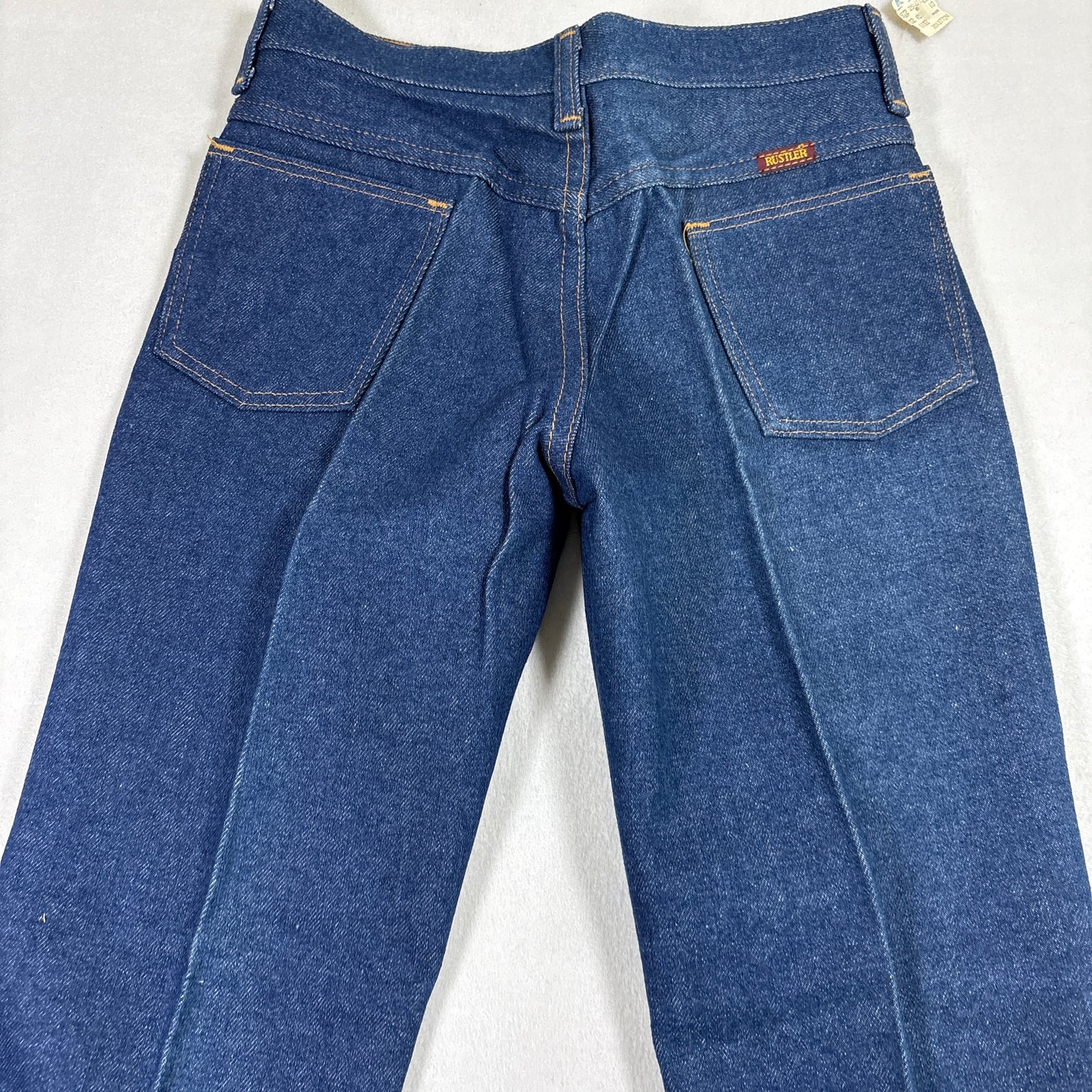 VTG Rustler by Wrangler Boys 10 Husky Jeans USA Made 28x24 Deadstock NOS NWT