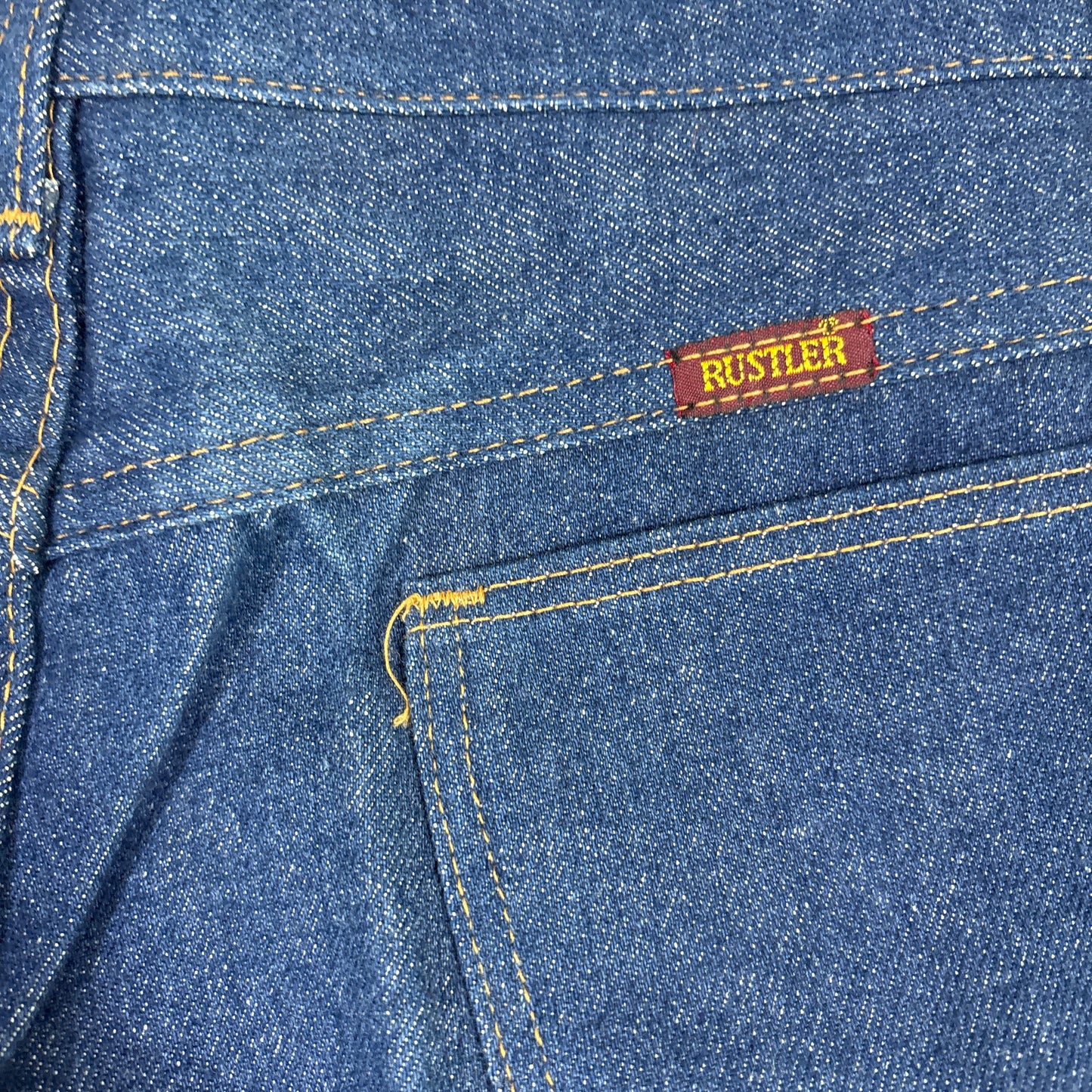 VTG Rustler by Wrangler Boys 10 Husky Jeans USA Made 28x24 Deadstock NOS NWT