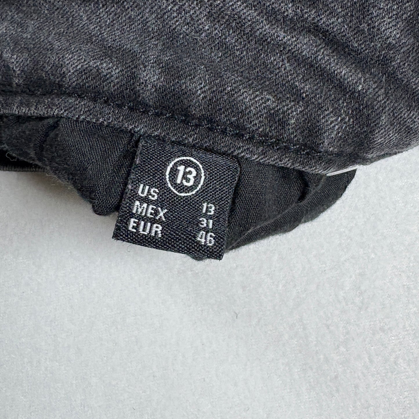 Enjean Denim Co Women’s Jeans Size 13 Black Wash Skinny Stretch Denim Pants