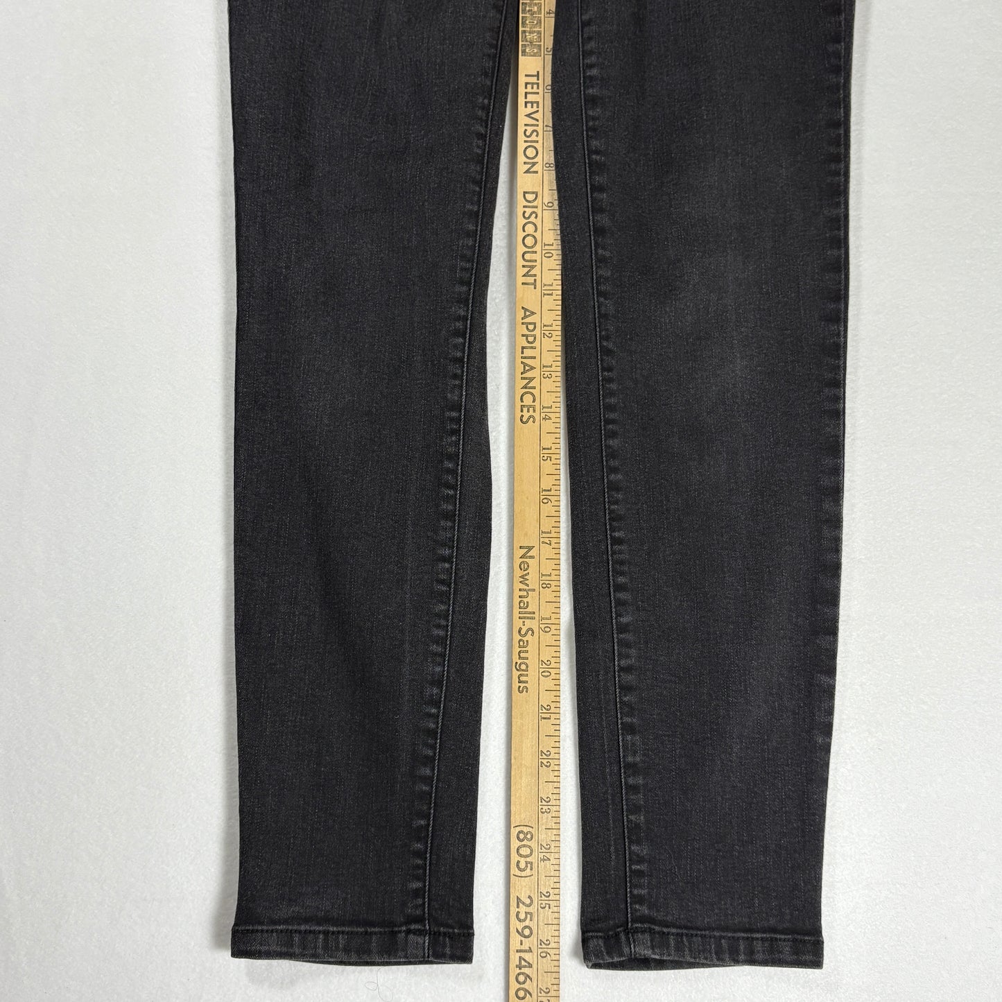 Enjean Denim Co Women’s Jeans Size 13 Black Wash Skinny Stretch Denim Pants
