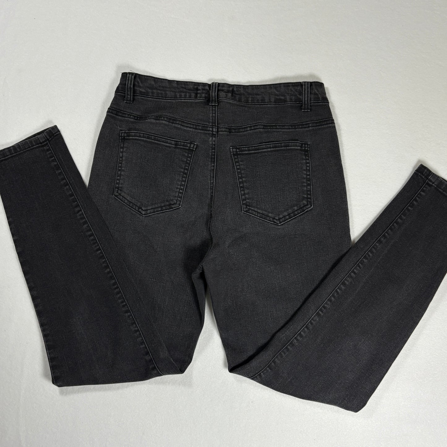 Enjean Denim Co Women’s Jeans Size 13 Black Wash Skinny Stretch Denim Pants