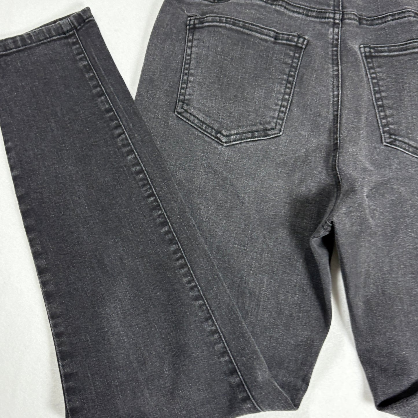 Enjean Denim Co Women’s Jeans Size 13 Black Wash Skinny Stretch Denim Pants