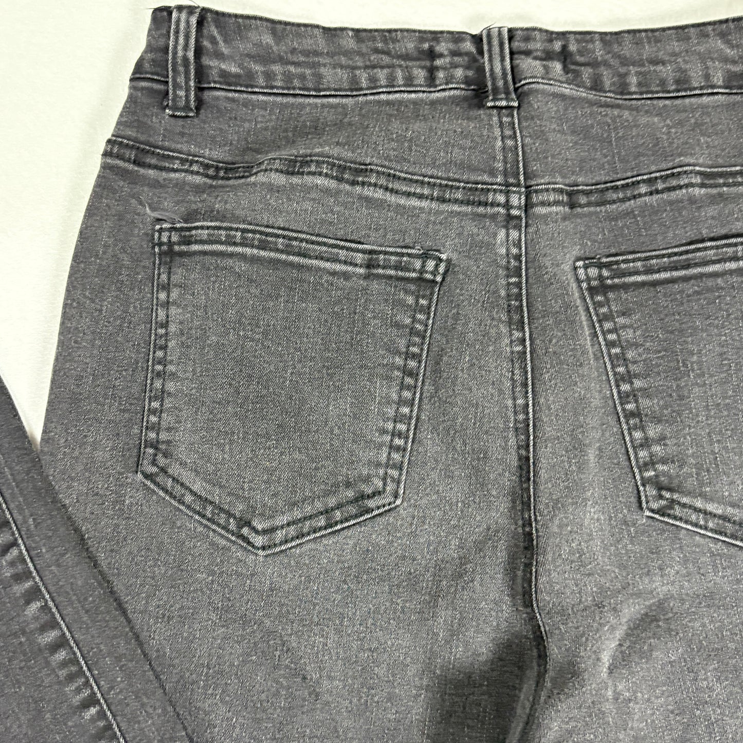 Enjean Denim Co Women’s Jeans Size 13 Black Wash Skinny Stretch Denim Pants