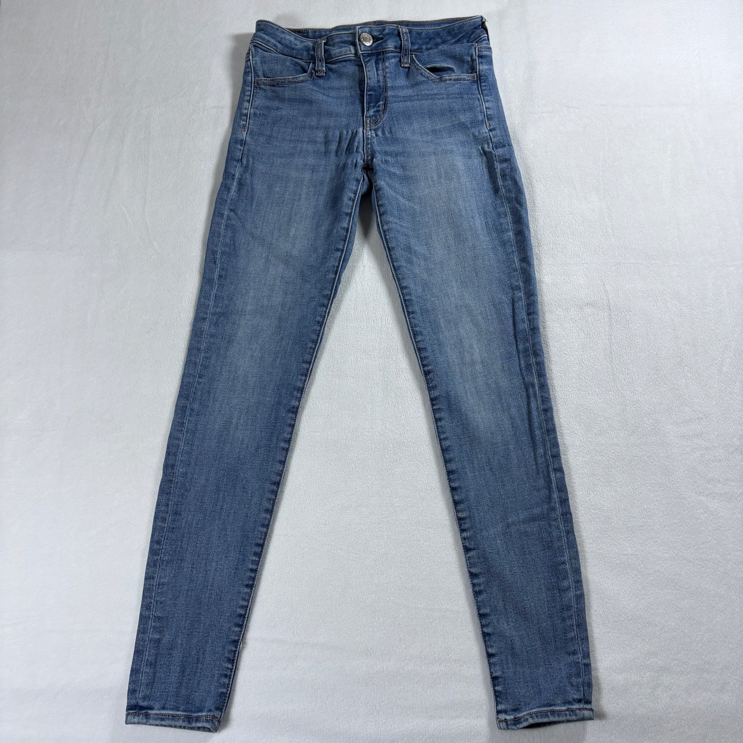 American Eagle Jeans Womens Size 2 Blue Skinny Next Level Stretch Denim Fit Y2K