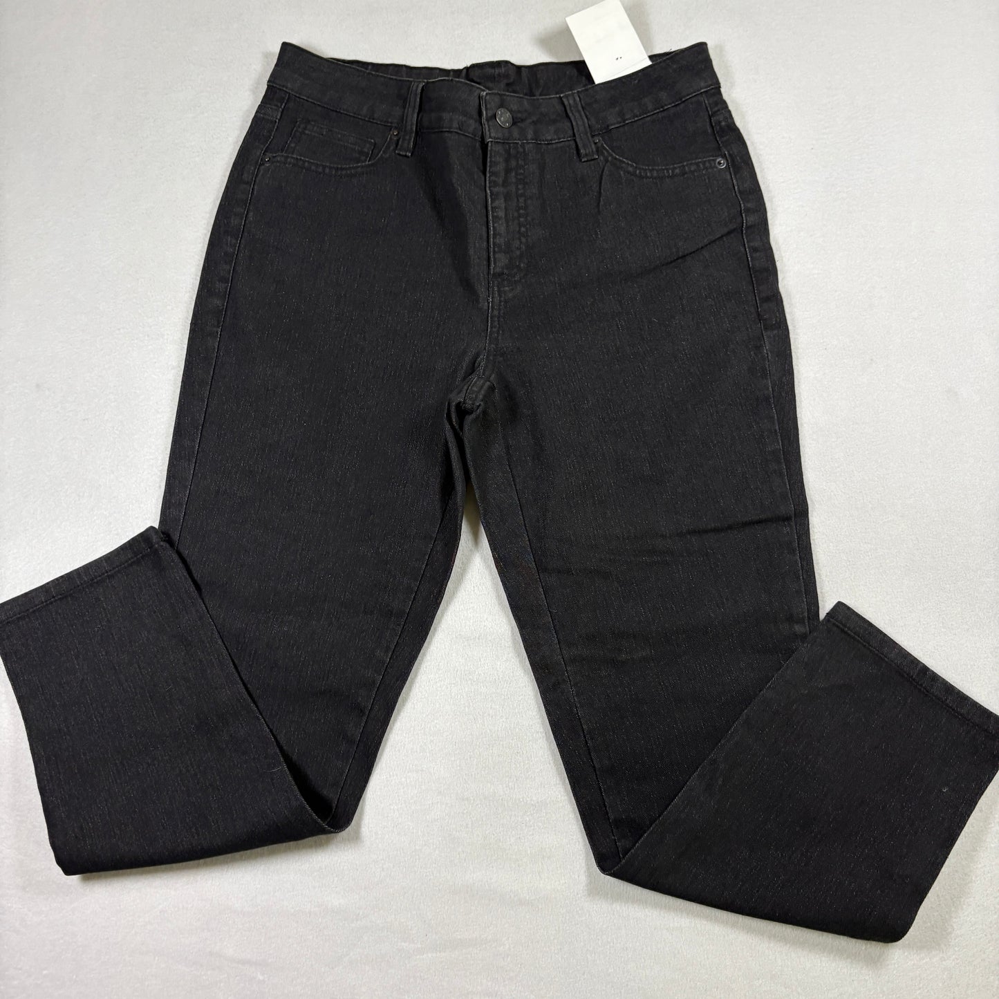 Basic Editions Womens Jeans 6 Black Denim Straight Stretch NWT Vintage Y2K Kmart