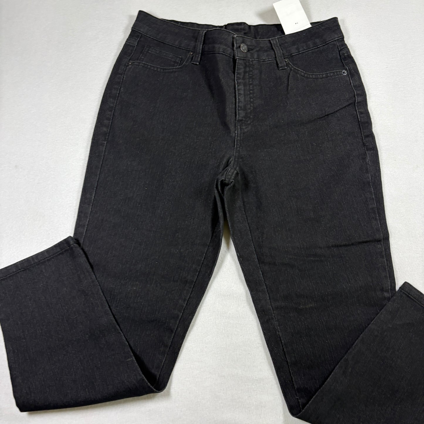 Basic Editions Womens Jeans 6 Black Denim Straight Stretch NWT Vintage Y2K Kmart