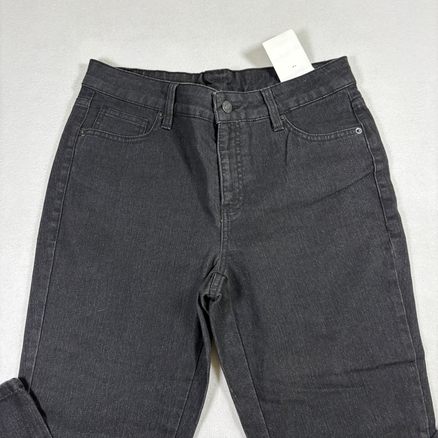 Basic Editions Womens Jeans 6 Black Denim Straight Stretch NWT Vintage Y2K Kmart