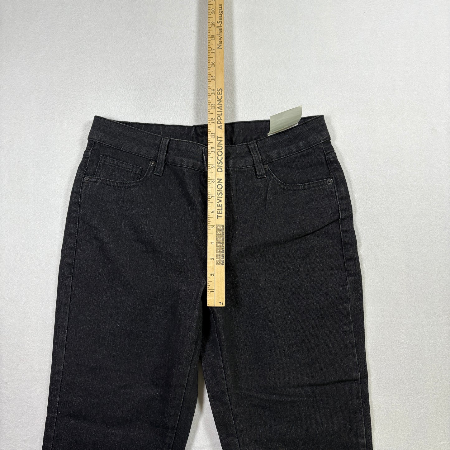 Basic Editions Womens Jeans 6 Black Denim Straight Stretch NWT Vintage Y2K Kmart