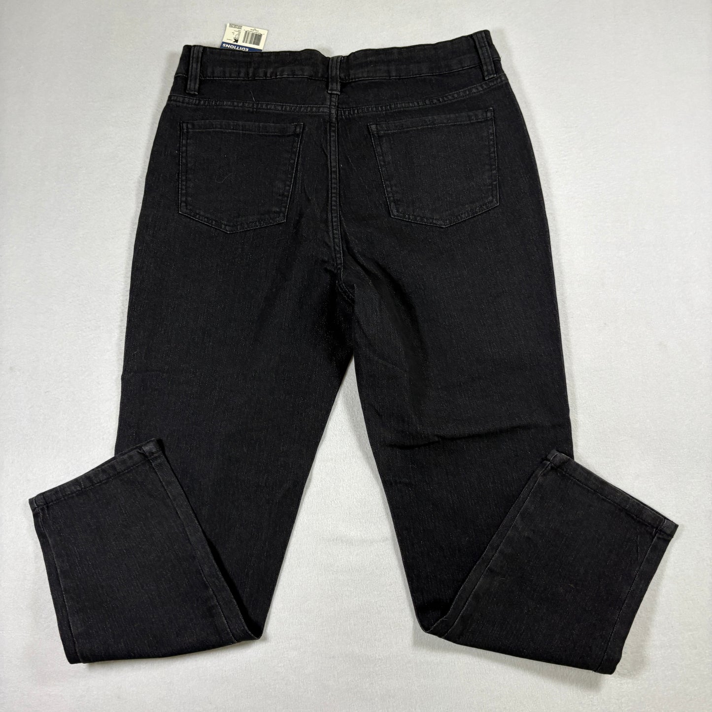 Basic Editions Womens Jeans 6 Black Denim Straight Stretch NWT Vintage Y2K Kmart