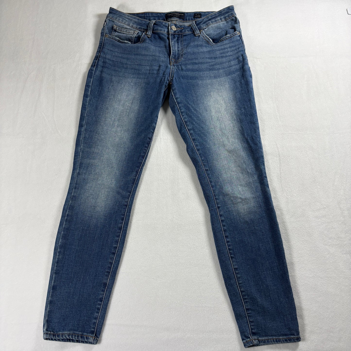 Lucky Brand Jeans Womens Size 6x28 Blue Skinny Stretch Denim Casual Fit Wash Fit